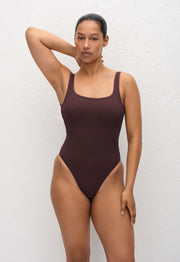 Nineties Maillot - Aubergine Crinkle - Matteau